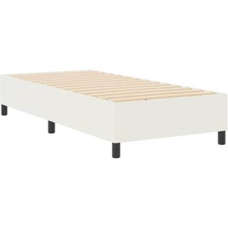 vidaXL Cama Tipo Box Spring Crema 90 X 190 Cm Telas De Pana Vidaxl