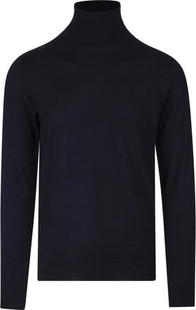 Fedeli Derby Turtleneck - Heren - Cashmere truien - Blauw - M - Kasjmier - Truien & Vesten