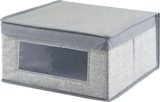 OEM Juego De 3 Cajas De Almacenamiento De Tela Para La Habitaci&oacute;n De Los Ni&ntilde;os Y El Dormitorio - Caja Grande Para Guardar Ropa - Gris