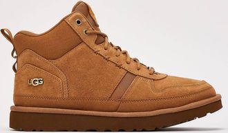 UGG Mens Highland Hi Heritage Sneaker In Chestnut Suede