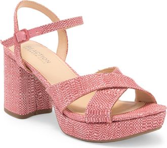 Kenneth Cole Reaction Reeva Platform Sandal in Poppy Weave at Nordstrom Rack, Size 7.5