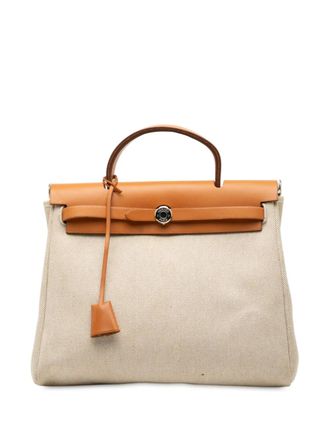 Herm&egrave;s 2001 Toile Herbag PM satchel - Marrone