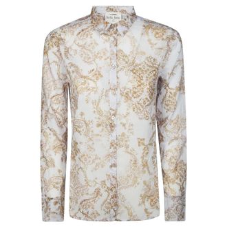 Forte_Forte Shirts, female, Multicolor, Size: S Camicia Fantasia Voile