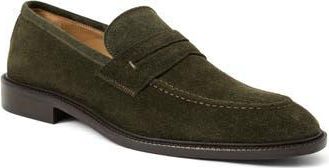 Bruno Magli Venezia Penny Loafer in Olive Suede at Nordstrom Rack, Size 10.5