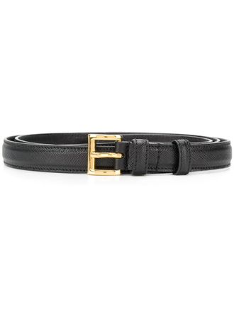 Prada Black Logo Buckle Belt
