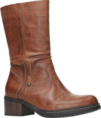 Wolky Edmonton Water Resistant Boot in Cognac Softy Wax Leather at Nordstrom, Size 9.5-10Us