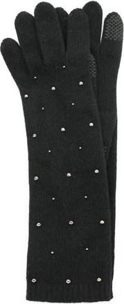 Portolano Cashmere tech studded gloves in Black at Nordstrom