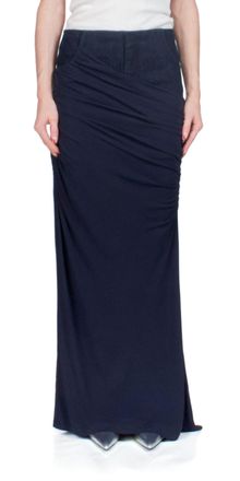 CHRISTOPHER ESBER Wrapped Denim Column Skirt In Ink