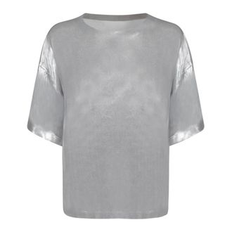 Norma Kamali Mujer, Camisetas, Gris, Talla: S