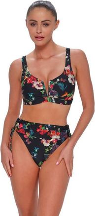 Sunsets Vienna V-Wire Bikini Swimsuit Top - F Cup in Fleur Noire at Nordstrom, Size 32