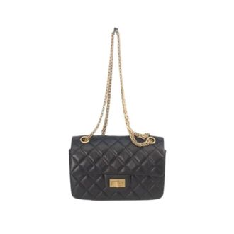Chanel Pre-owned Vintage Schoudertas - Dames - Pre-owned - Zwart - Maat: ONE Size Leer