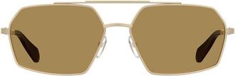 Moschino MOS210/S AOZ/70 Mens Sunglasses Gold Size 60