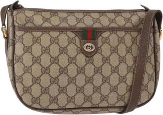 Gucci Pre-owned Plastic Cross Body Bag - Dames - Vintage Schoudertas - Beige - ONE Size - Vintage