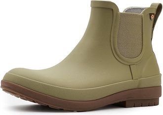 Bogs Amanda II Chelsea Womens Rain Boots Rustic Green : 12 M, Rubber