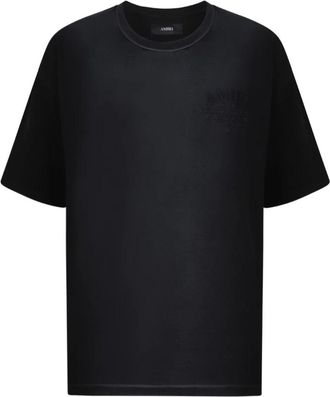 Amiri Logo Katoenen T-shirt - Heren - T-shirts - Zwart - S - Katoen - Tops