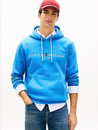 Tommy Hilfiger Logo Embroidery Fleece Hoody