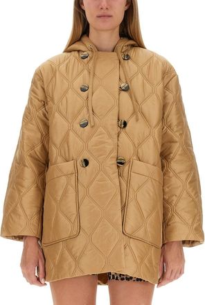 Ganni Hooded Jacket-Donna