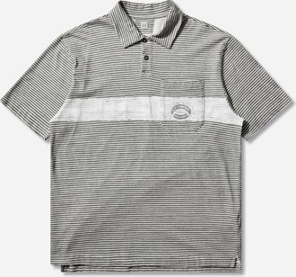 C.P. Company Men s 20/1 Cotton Jersey Polo Shirt Gunmetal