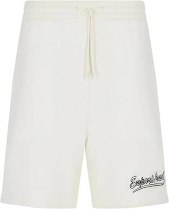 Emporio Armani Korte Broeken, Heren, Beige, S, Beige Sweat Shorts 6R1Pu 11Jwpz 0128