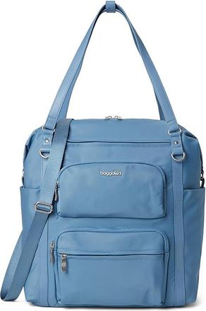 Baggallini Nolita Convertible Backpack Shoulder Womens Handbags Cornflower Twill, Nylon
