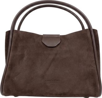 Lancaster Suede Ida Handtas - Dames - Handtassen - Bruin - ONE Size - Leer - Tassen