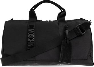 Moschino Reistas - Heren - Weekendtassen - Zwart - ONE Size - Leer - Tassen