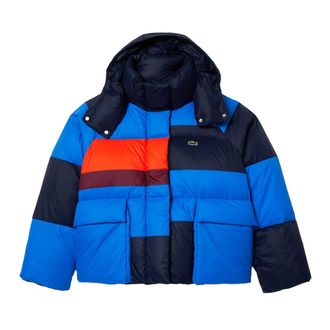 Lacoste Dames/Hoofddoeken Afneembare Oversized Puffer Jack (Marineblauw)