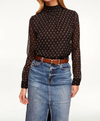 Misa Annie Top In Black Lapis Eye