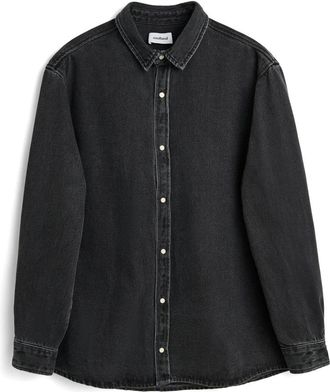 Soulland Damon Shirt - Heren - Spijkeroverhemden - Grijs - 2Xs/Xs - Katoen - Overhemden