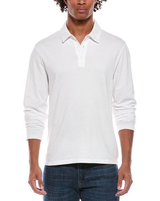 Vince White Birdseye Wool-Blend Crewneck Sweatshirt