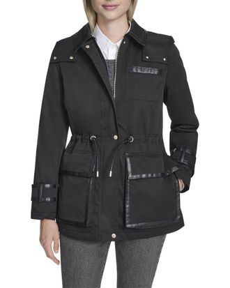 Cole Haan Zip Up Rain Jacket