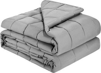 OEM Manta Con Peso, 9 Kg, 223 X 264 Cm, Tama&ntilde;o King, Transpirable, Con Perlas De Vidrio, Para Todo Tipo Clima, Para Adultos De 90 A 113 Kg, Alivia La Ansi