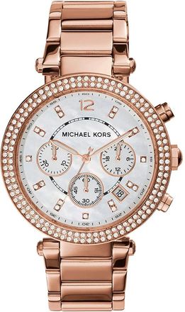 Michael Kors Chronograaf Armbandhorloge - Dames - Horloges - Roze - ONE Size - Accessoires