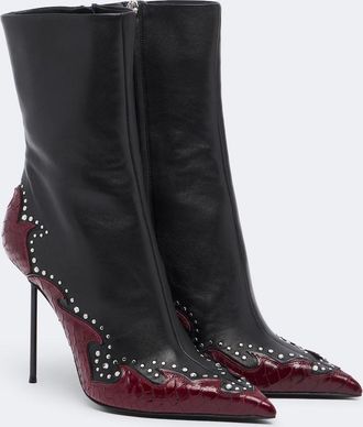 PARIS TEXAS Botines Lidia Queen of Hearts de piel