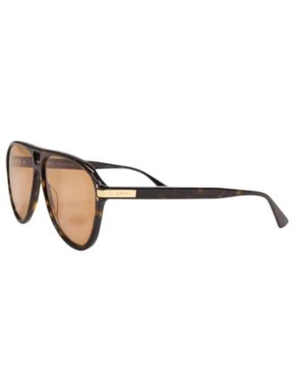 Amiri Unisex Aviator Logo Sunglasses In Brown Gold