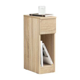 SoBuy Sobuy - Mesa Auxiliar Mesita De Noche Con 1 Caj&oacute;n Mesa Para Sal&oacute;n Comedor 20 X 35 X 60 Cm Madera Fbt111-n Es