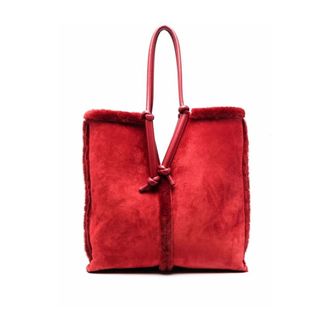 Bottega Veneta Tassen, Dames, Rood, ONE Size, Borsa Montone