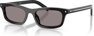 Prada Sunglasses, unisex, Black, Size: 52 MM Rectangular Sunglasses