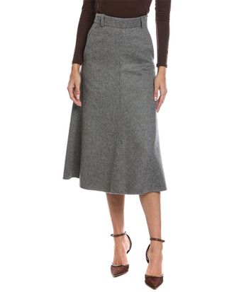 Brunello Cucinelli Wool Midi Skirt
