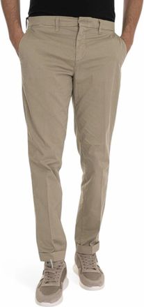 Fay Stijlvolle Broek - Heren - Slim Fit Broeken - Beige - W32 - Katoen - Broeken