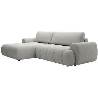 Vente-Unique Divano letto angolo a sinistra in Tessuto grigio - FRIDORA