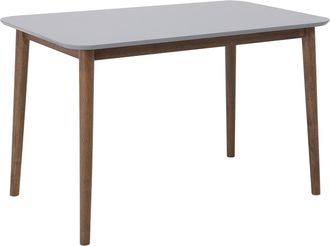 Beliani Mesa De Comedor De Mdf 73 X 118 X 77 Cm Con Patas De Madera Modesto