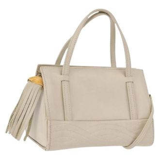 Fendi Pre-owned Vintage Hand Bag - Dames - Vintage Handtas - Beige - ONE Size - Leer - Vintage