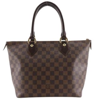 Louis Vuitton Pre-owned Handbags, female, Brown, Size: ONE SIZE Pre-owned Saleya PM Damier Tote Bag