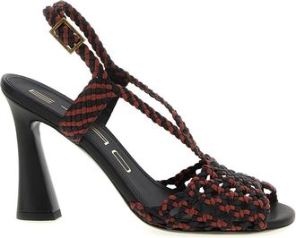 Etro Tweekleurige Sandalen - Dames - Sandalen met hakken - Bruin - 41 EU - Leer - Schoenen