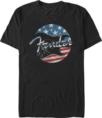 Fender Mens Fender Distressed Black and White Flag Graphic T-Shirt in Black - Circle Flag at Nordstrom, Size Xxx-Large