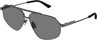 Bottega Veneta Unisex Grey Aviator Sunglasses BV1194S 001