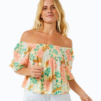 Rip Curl Follow The Sun Fashion Shirt In Light Orange