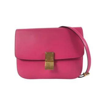 Celine Pre-owned Cross Body Bags, female, Pink, Size: ONE SIZE Pre-owned Leather celine-bags