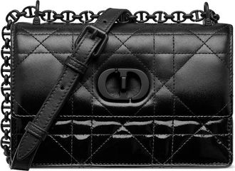 Dior Caro Patent und matte Umh&auml;ngetasche
